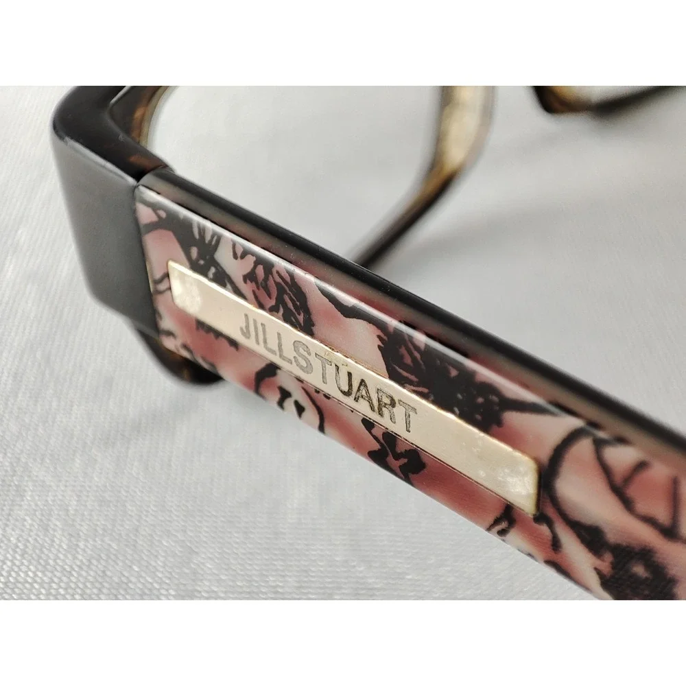 Jill Stuart JS 289-1 Tortoise Pink Floral Pattern Eyeglass Frames 53-17-135‎